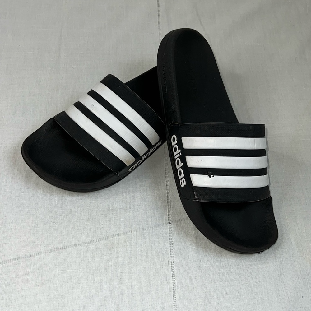 Adidas Adilette Shower Slides Men's Size 11 Black White